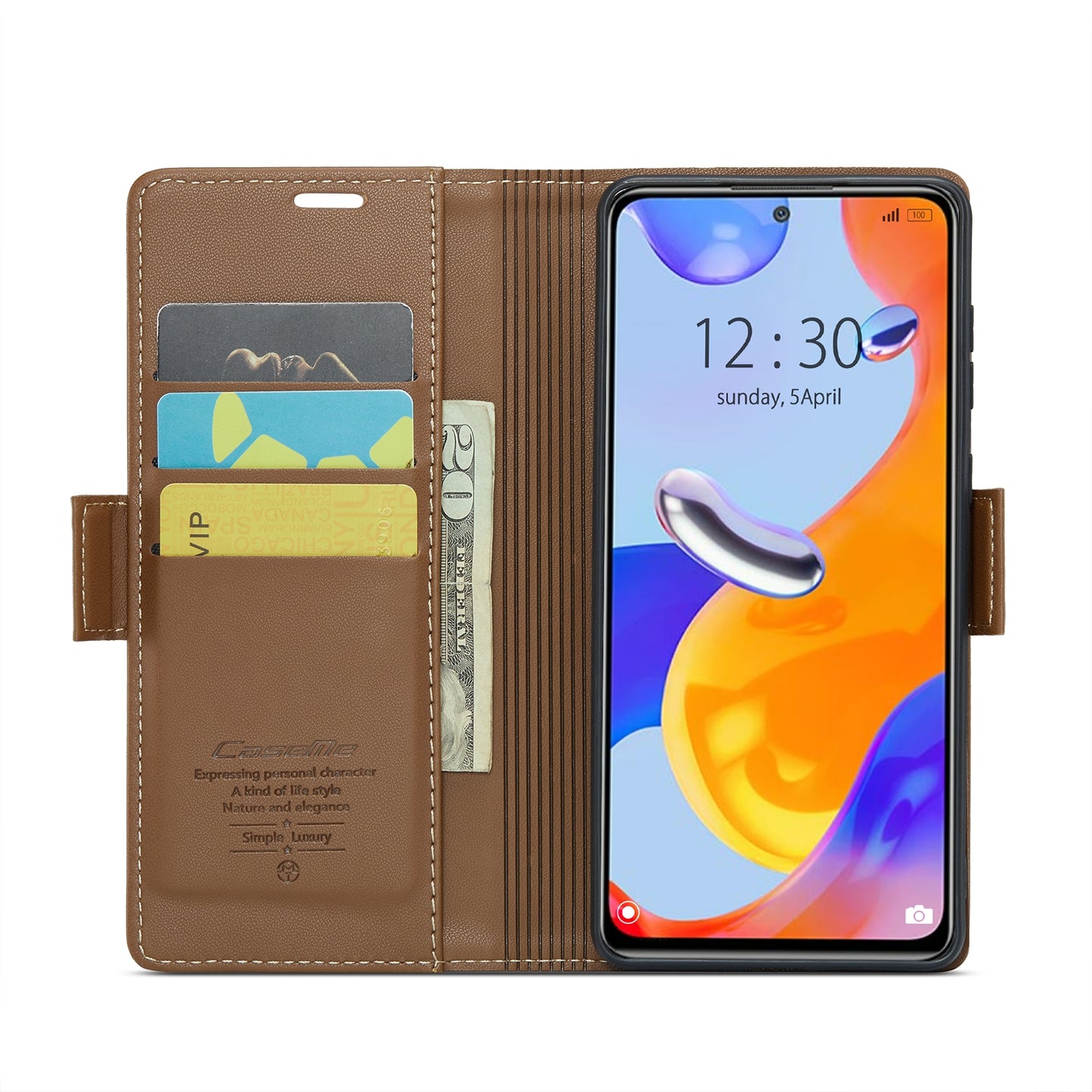 Xiaomi Redmi Note 11 Pro Global Leather Wallet Case - RFID Blocking, Stand Function, Card Slots