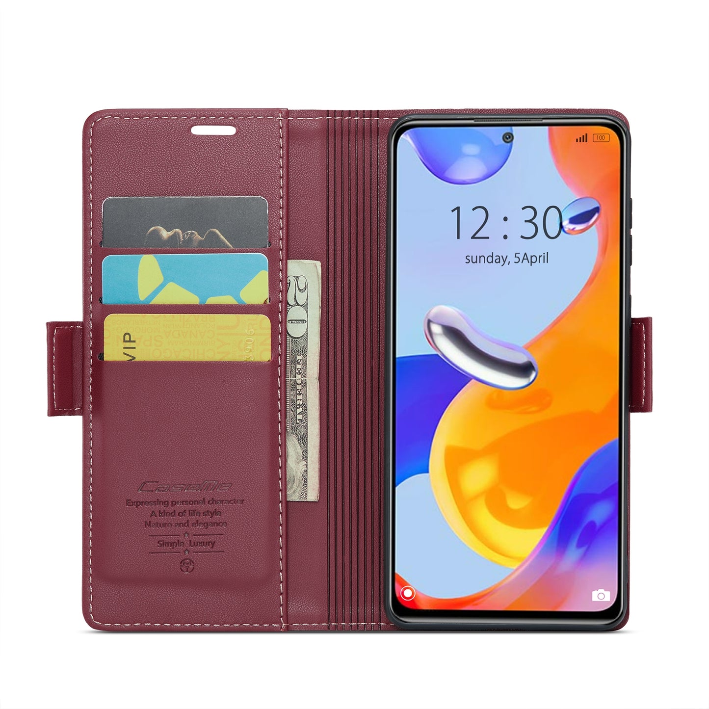 Xiaomi Redmi Note 11 Pro Global Leather Wallet Case - RFID Blocking, Stand Function, Card Slots