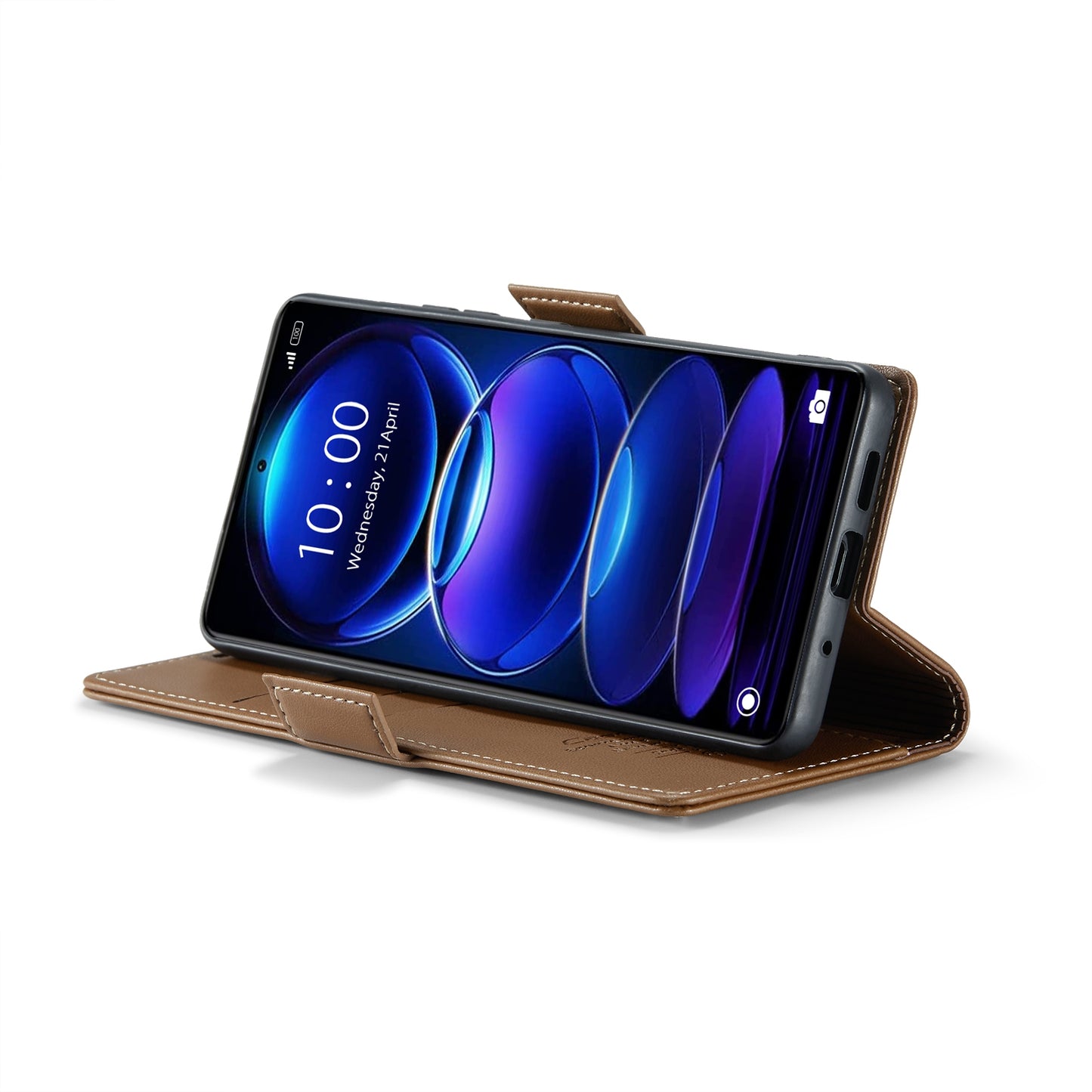 Xiaomi Poco X5 Pro 5G Leather Wallet Case - RFID Blocking, Stand Function, Card Slots