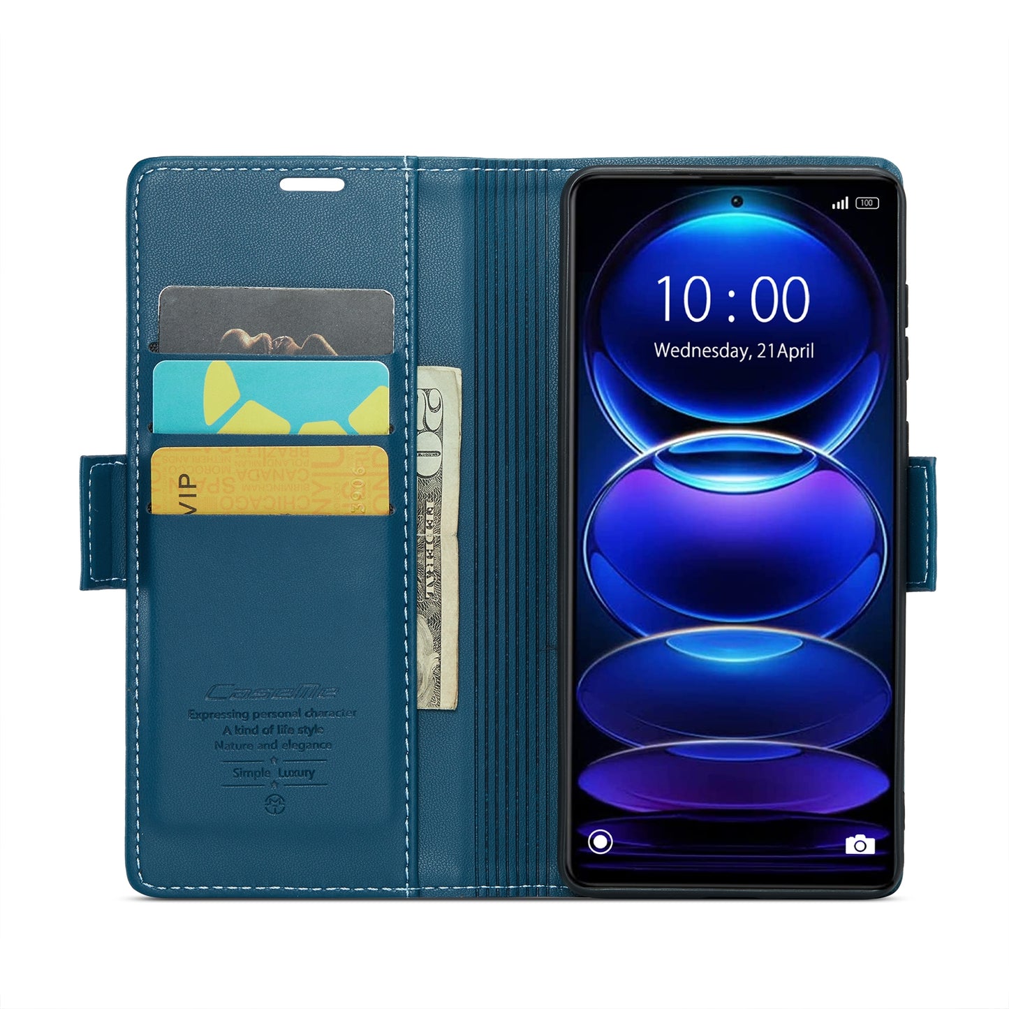 Xiaomi Redmi Note 12 Pro+ 5G Global Leather Wallet Case - RFID Blocking, Stand Function, Card Slots