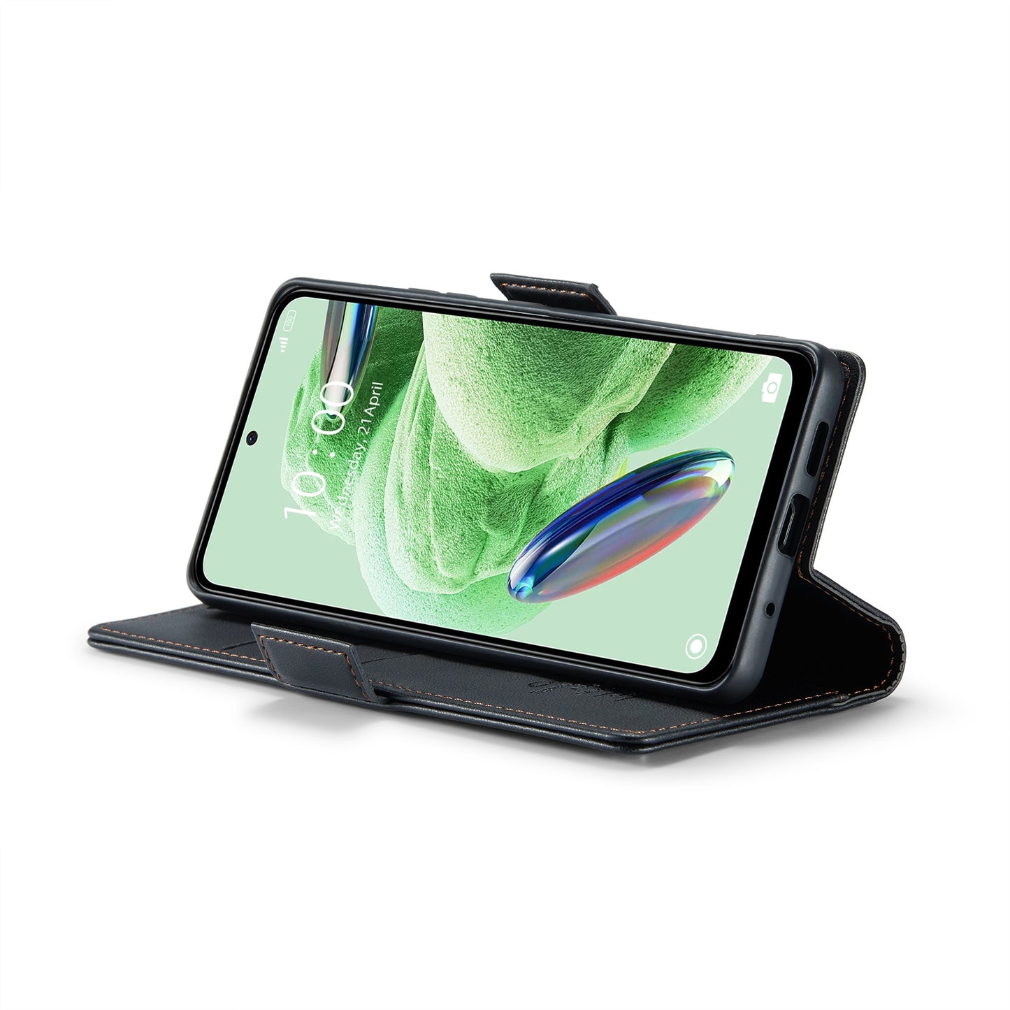 Xiaomi Redmi Note 12 5G Global Leather Wallet Case - RFID Blocking, Stand Function, Card Slots