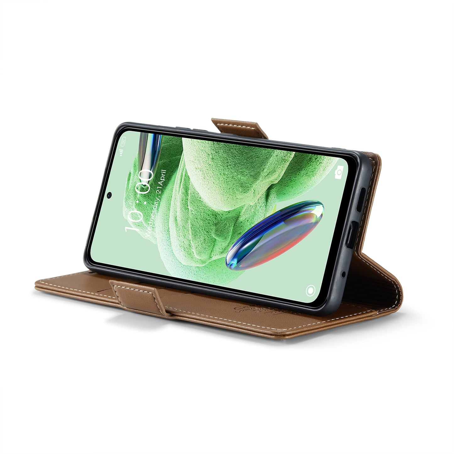 Xiaomi Redmi Note 12 5G Global Leather Wallet Case - RFID Blocking, Stand Function, Card Slots