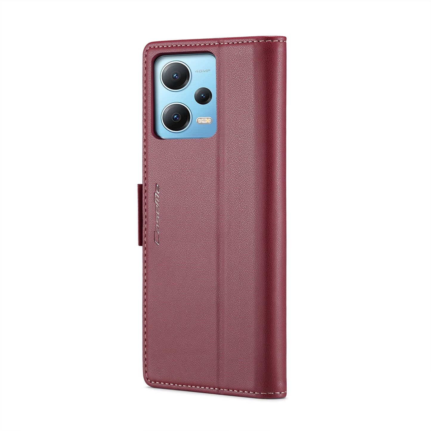 Xiaomi Redmi Note 12 5G Global Leather Wallet Case - RFID Blocking, Stand Function, Card Slots