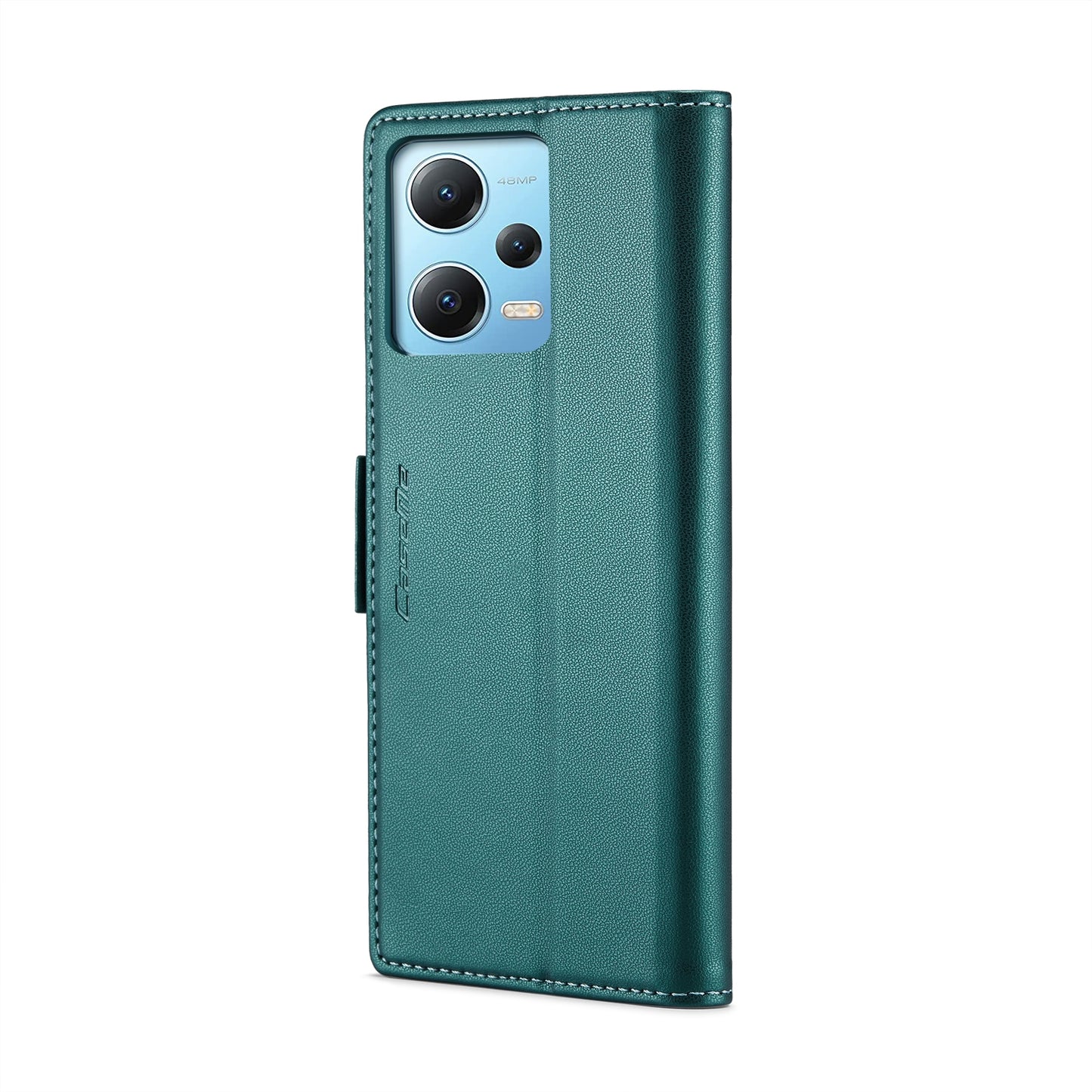 Xiaomi Redmi Note 12 5G Global Leather Wallet Case - RFID Blocking, Stand Function, Card Slots