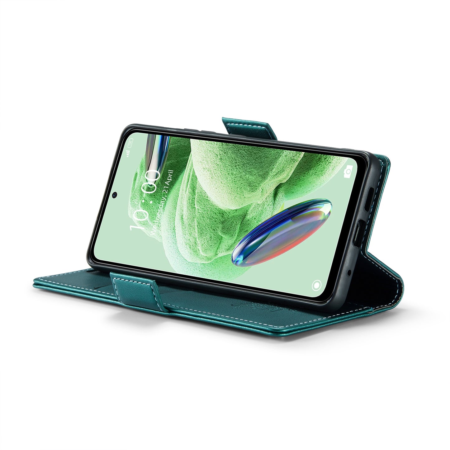 Xiaomi Redmi Note 12 5G Global Leather Wallet Case - RFID Blocking, Stand Function, Card Slots