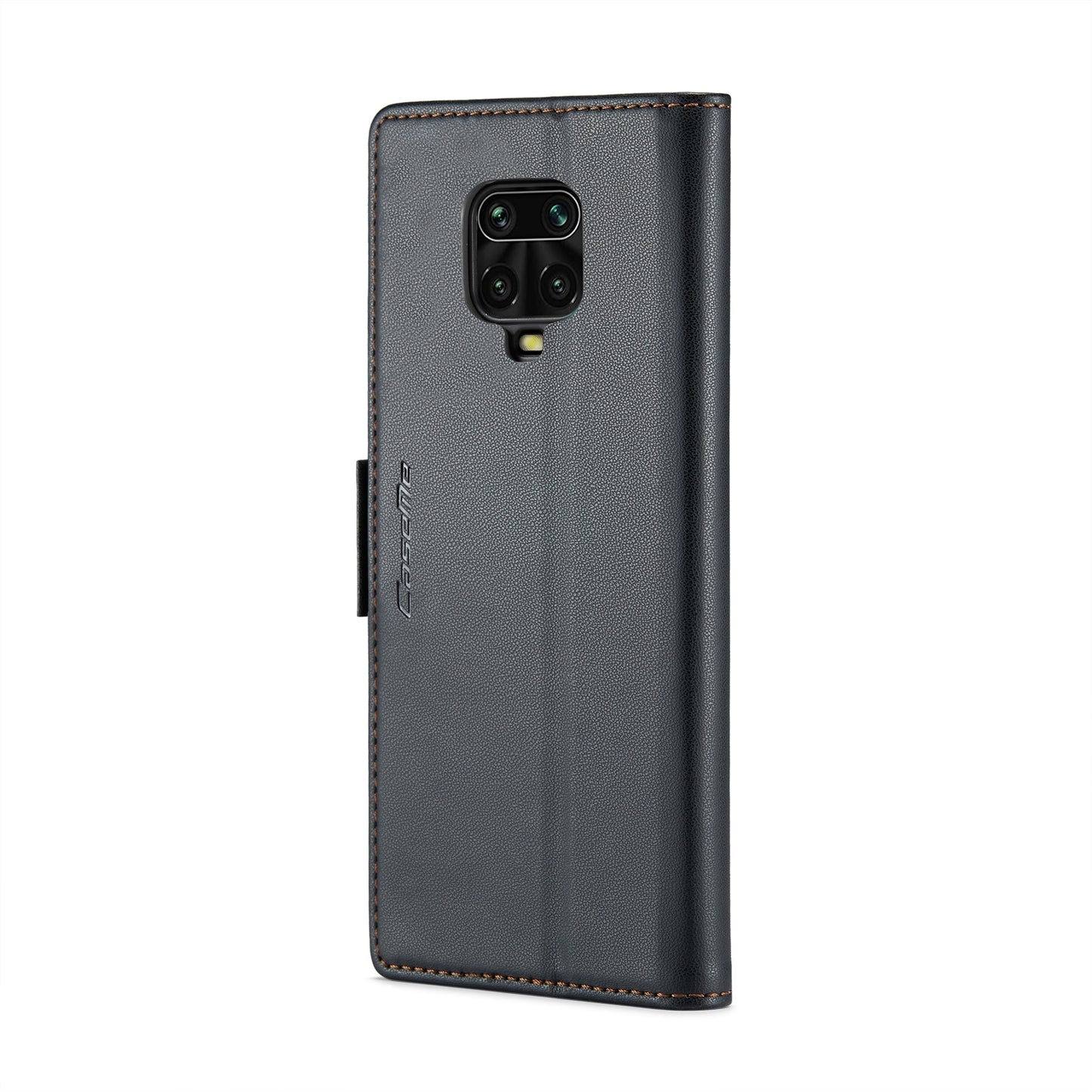Xiaomi Redmi Note 9 Pro Max Leather Wallet Case - RFID Blocking, Stand Function, Card Slots