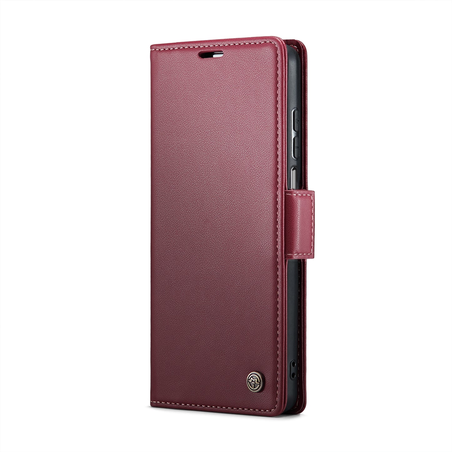 Xiaomi Redmi Note 9S Leather Wallet Case - RFID Blocking, Stand Function, Card Slots