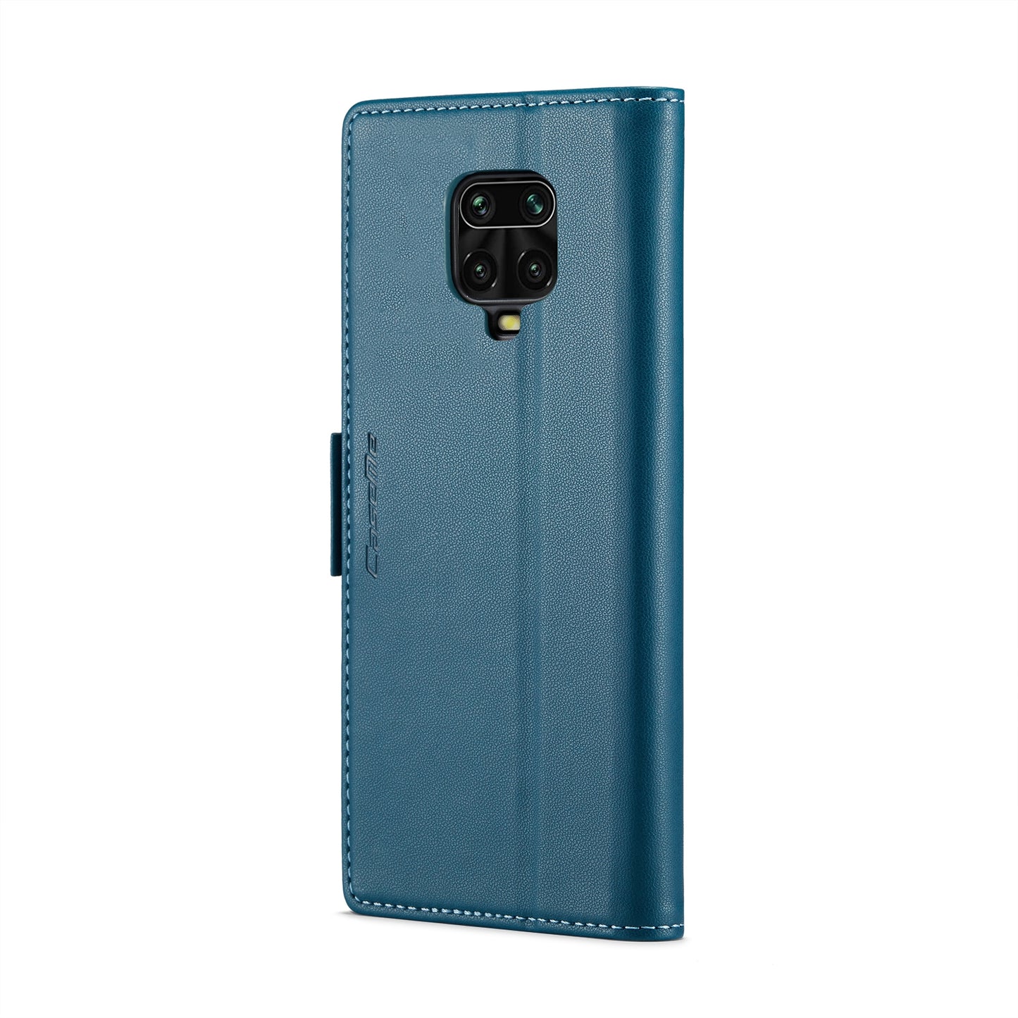 Xiaomi Redmi Note 9 Pro Leather Wallet Case - RFID Blocking, Stand Function, Card Slots