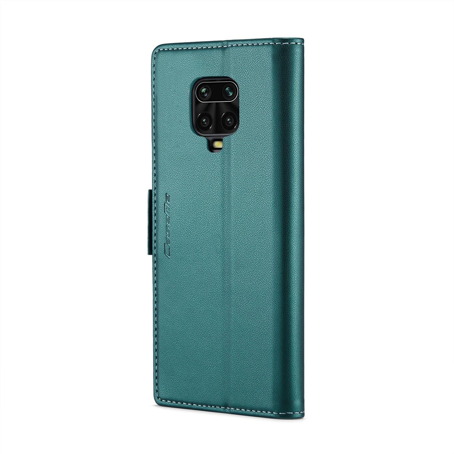 Xiaomi Redmi Note 9 Pro Max Leather Wallet Case - RFID Blocking, Stand Function, Card Slots