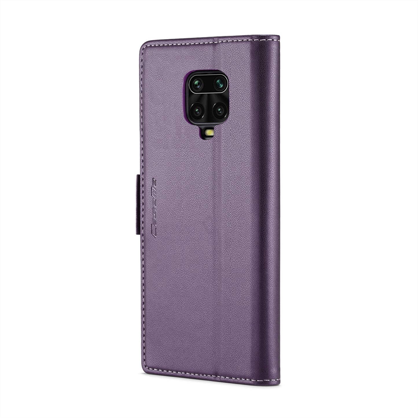Xiaomi Redmi Note 9 Pro Max Leather Wallet Case - RFID Blocking, Stand Function, Card Slots