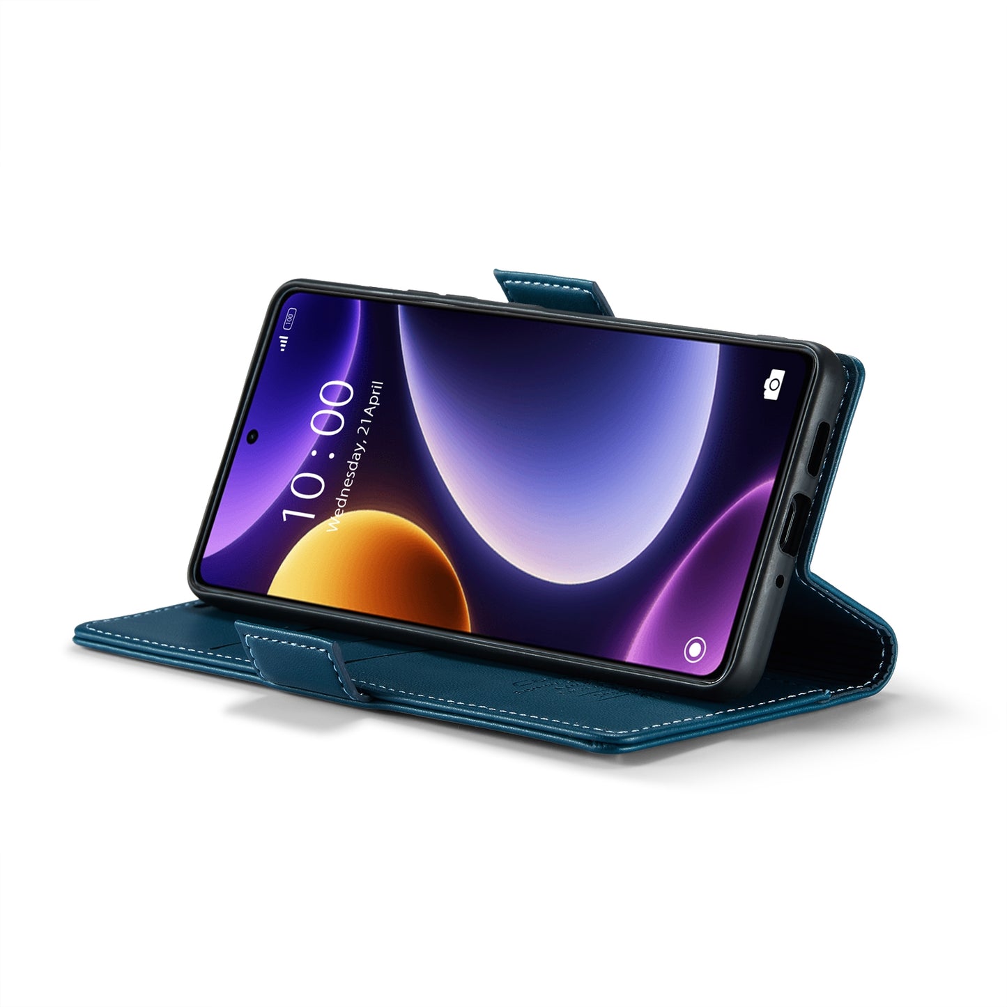 Xiaomi Redmi Note 12 Turbo 5G Leather Wallet Case - RFID Blocking, Stand Function, Card Slots