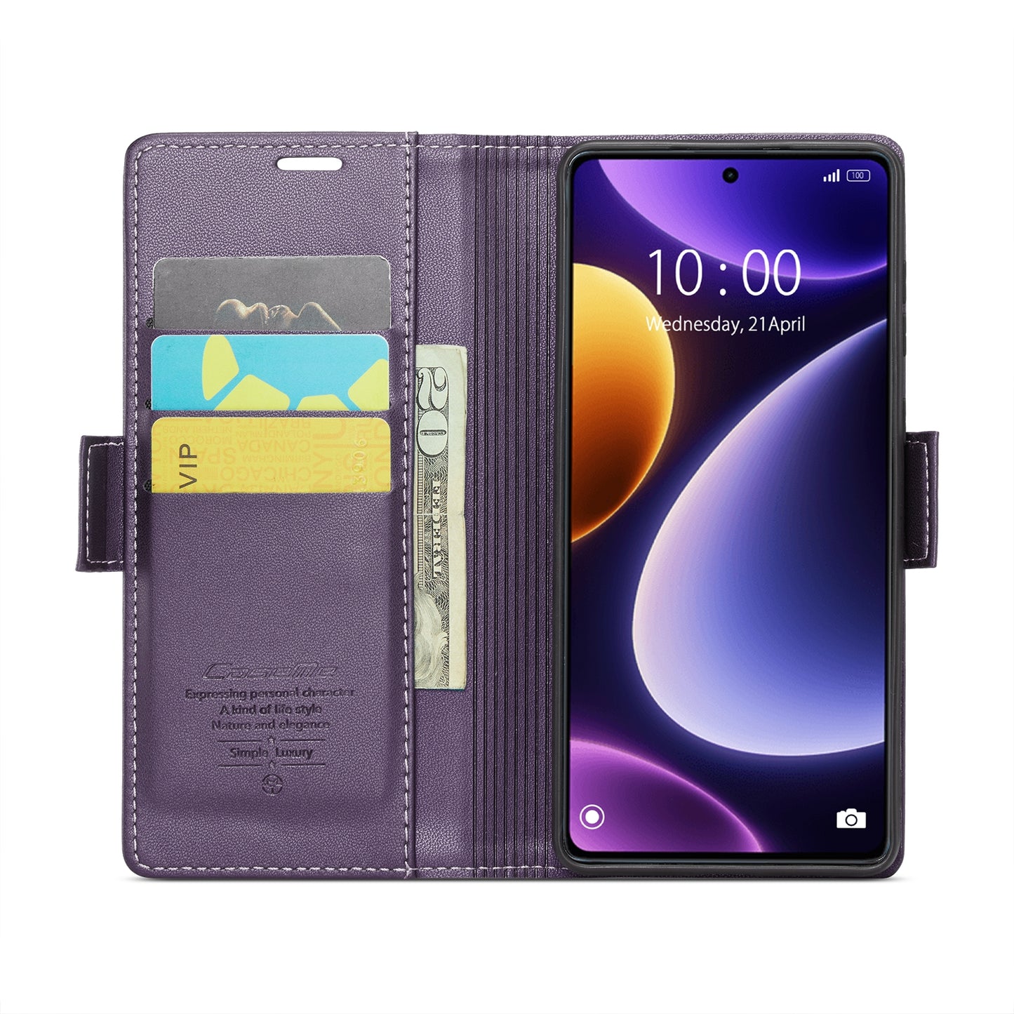 Xiaomi Redmi Note 12 Turbo 5G Leather Wallet Case - RFID Blocking, Stand Function, Card Slots