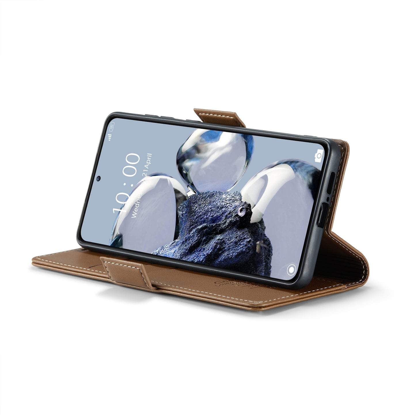 Xiaomi Redmi K50 Ultra Leather Wallet Case - RFID Blocking, Stand Function, Card Slots