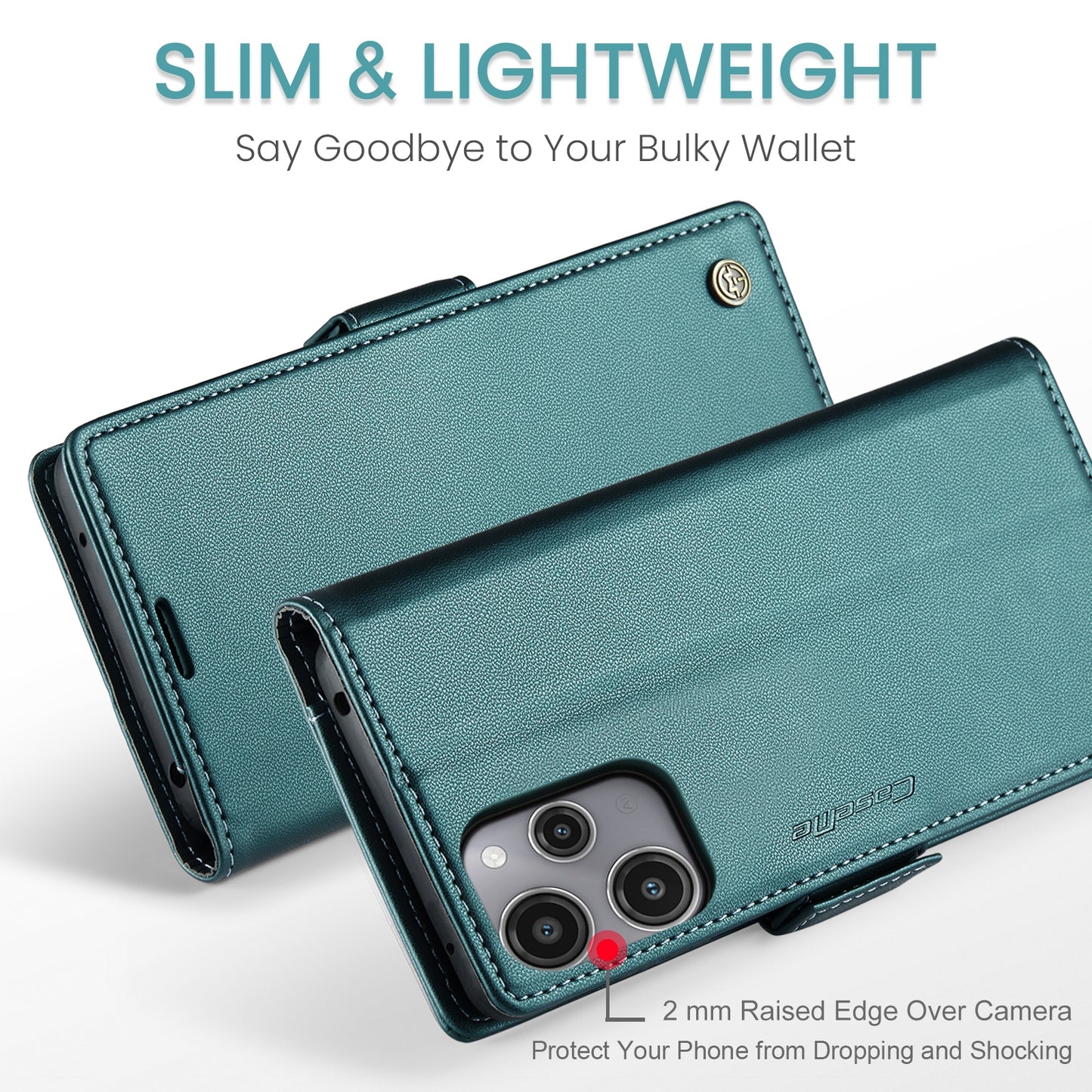 Xiaomi Redmi 12 4G/5G Leather Wallet Case - RFID Blocking, Stand Function, Card Slots