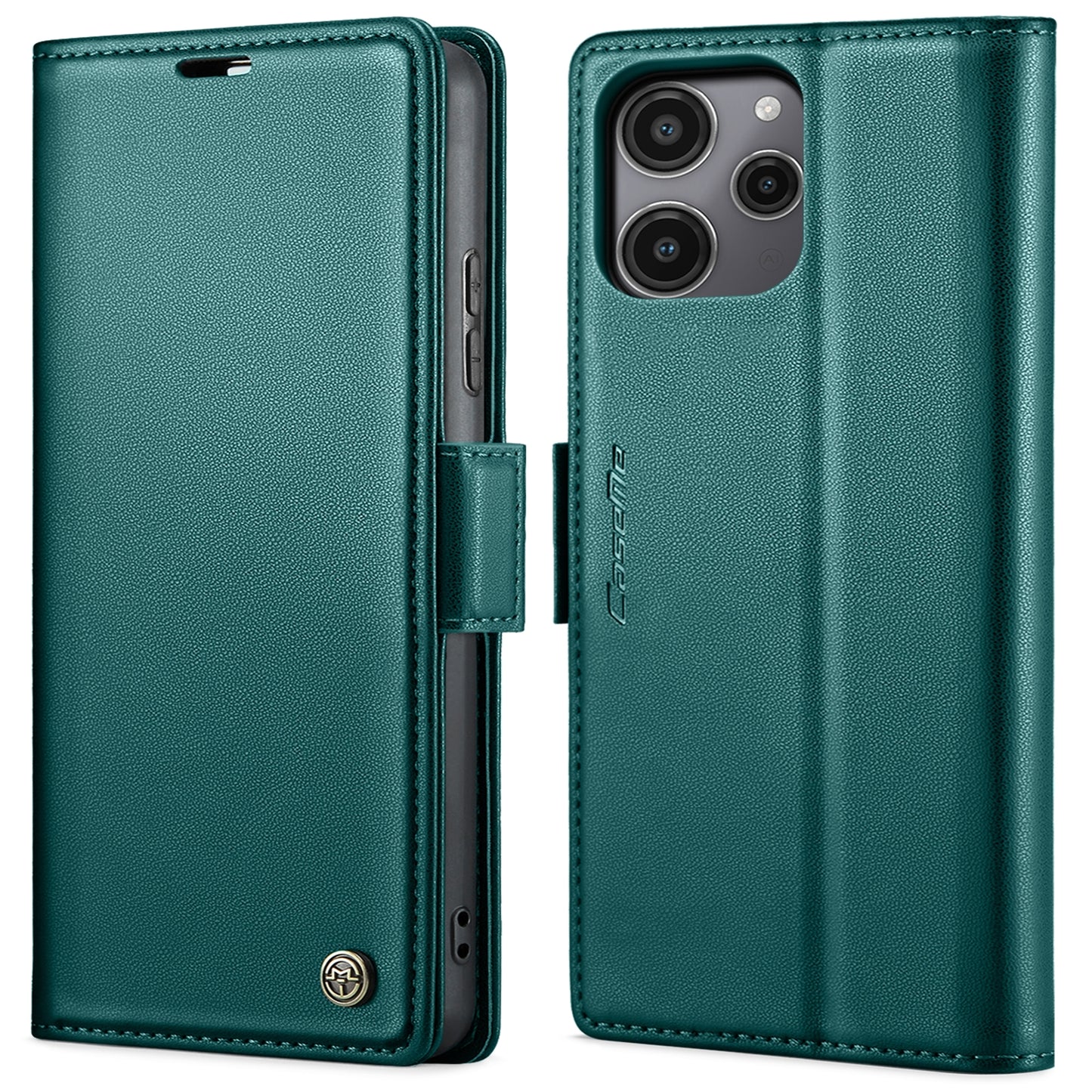 Xiaomi Redmi Note 12R Leather Wallet Case - RFID Blocking, Stand Function, Card Slots