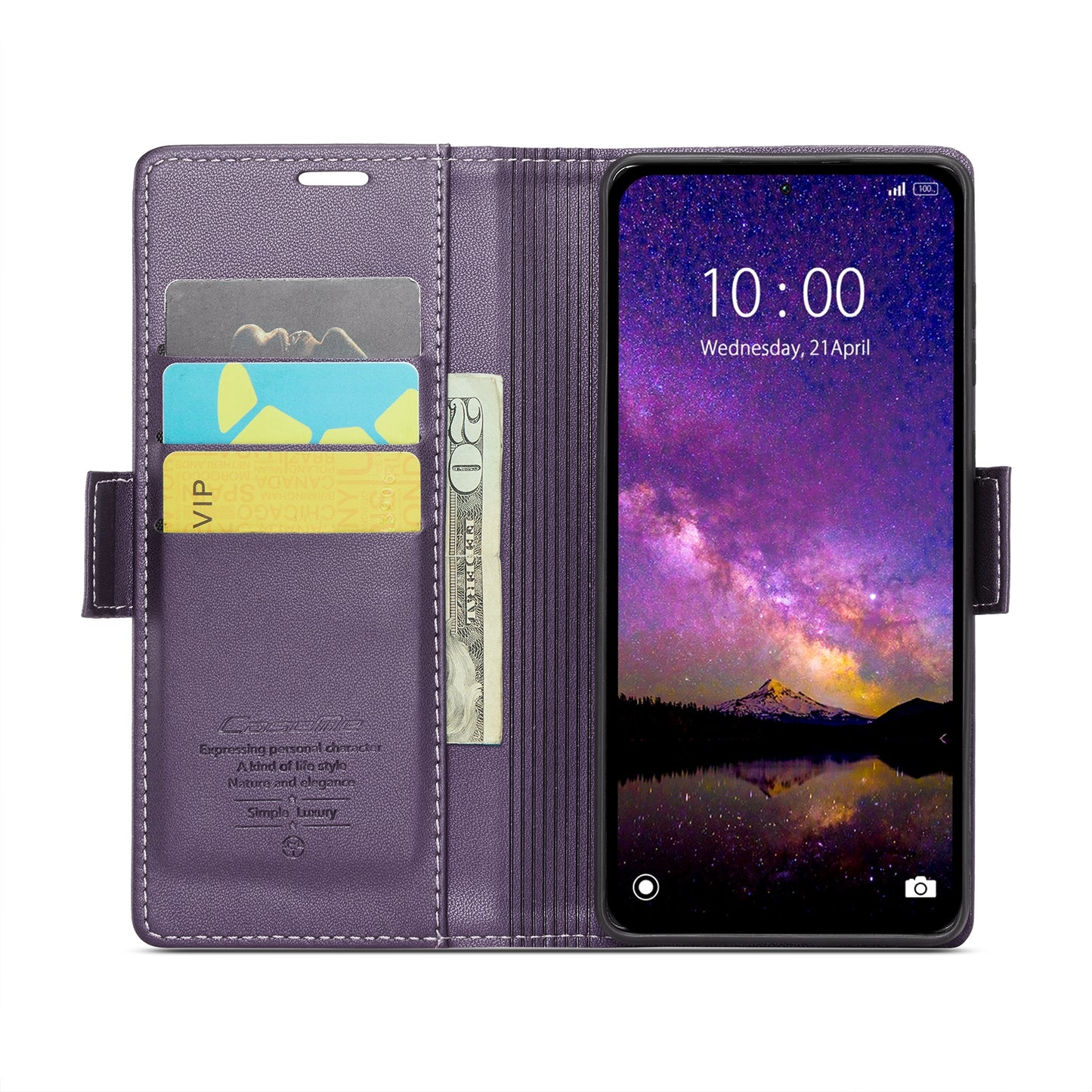 Xiaomi Redmi Note 13 5G Leather Wallet Case - RFID Blocking, Stand Function, Card Slots