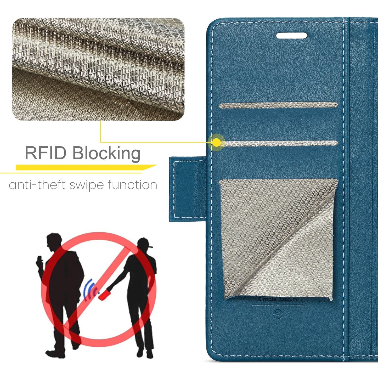 Xiaomi Redmi K70E 5G Leather Wallet Case - RFID Blocking, Stand Function, Card Slots