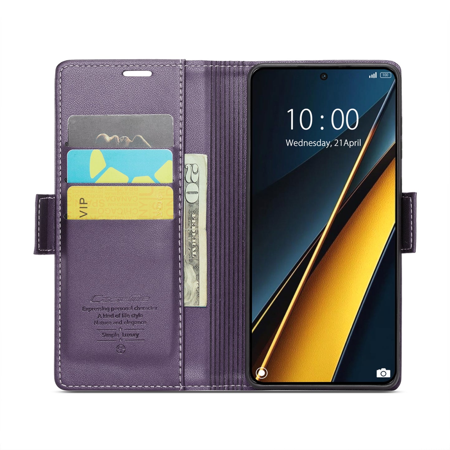 Xiaomi Poco X6 Pro 5G Leather Wallet Case - RFID Blocking, Stand Function, Card Slots