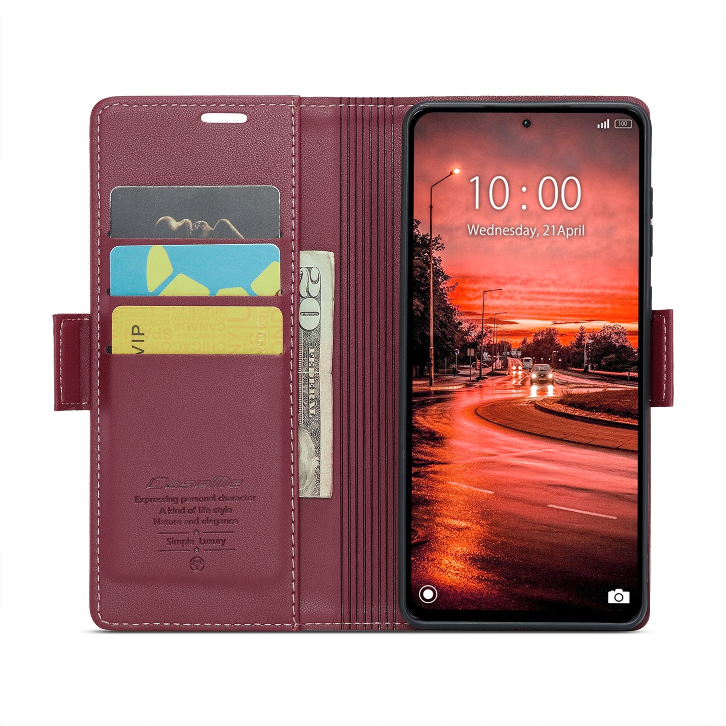Xiaomi Redmi Note 13 4G Leather Wallet Case - RFID Blocking, Stand Function, Card Slots