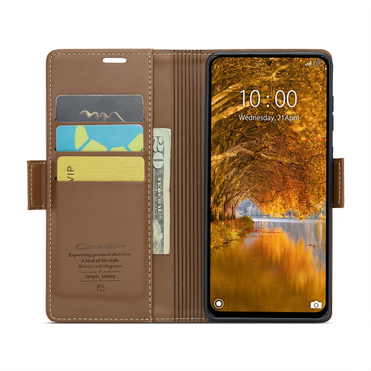 Xiaomi Redmi Note 13 Pro 4G Leather Wallet Case - RFID Blocking, Stand Function, Card Slots