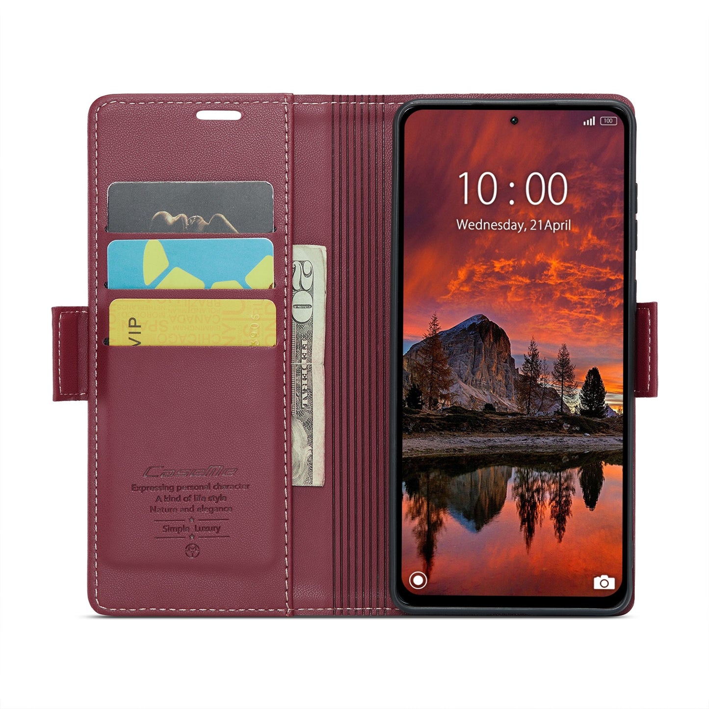 Xiaomi Redmi Note 13 Pro 4G Leather Wallet Case - RFID Blocking, Stand Function, Card Slots