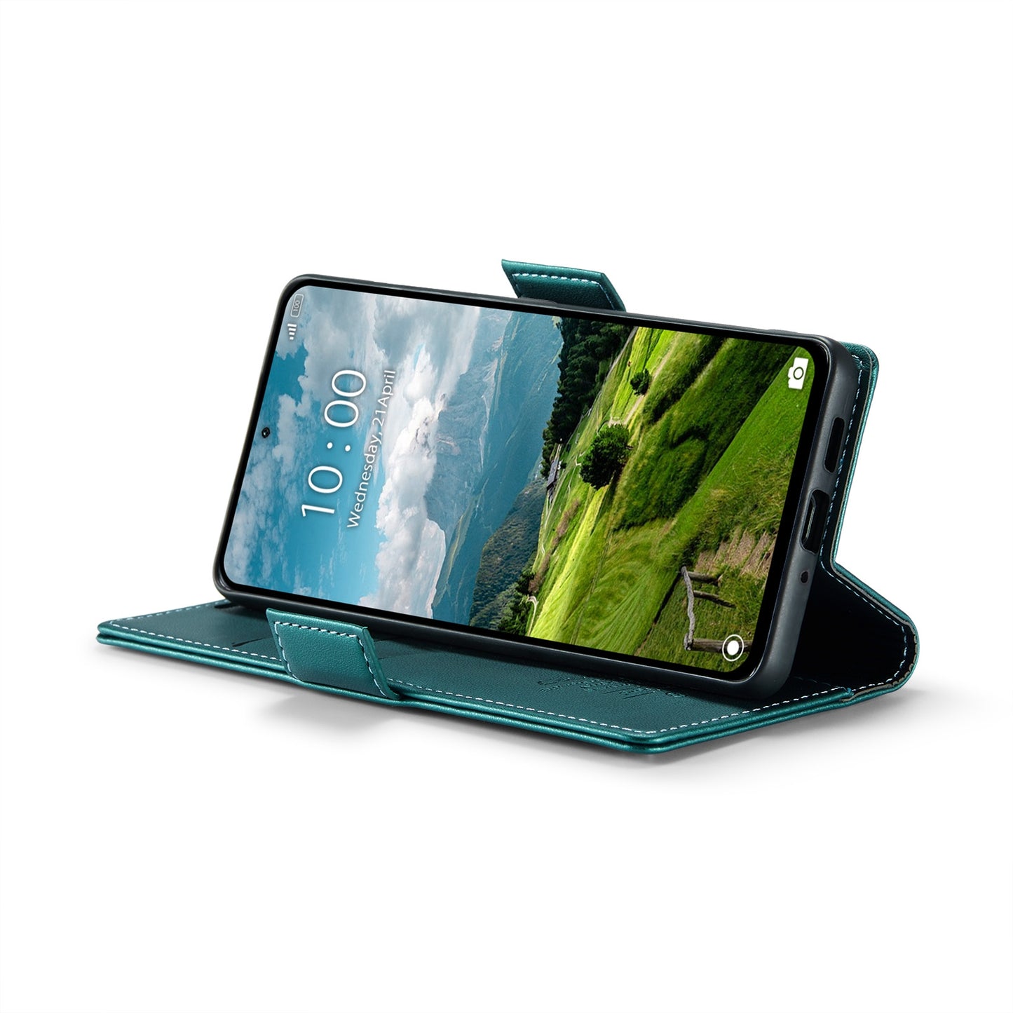 Xiaomi Redmi Note 13 Pro 4G Leather Wallet Case - RFID Blocking, Stand Function, Card Slots