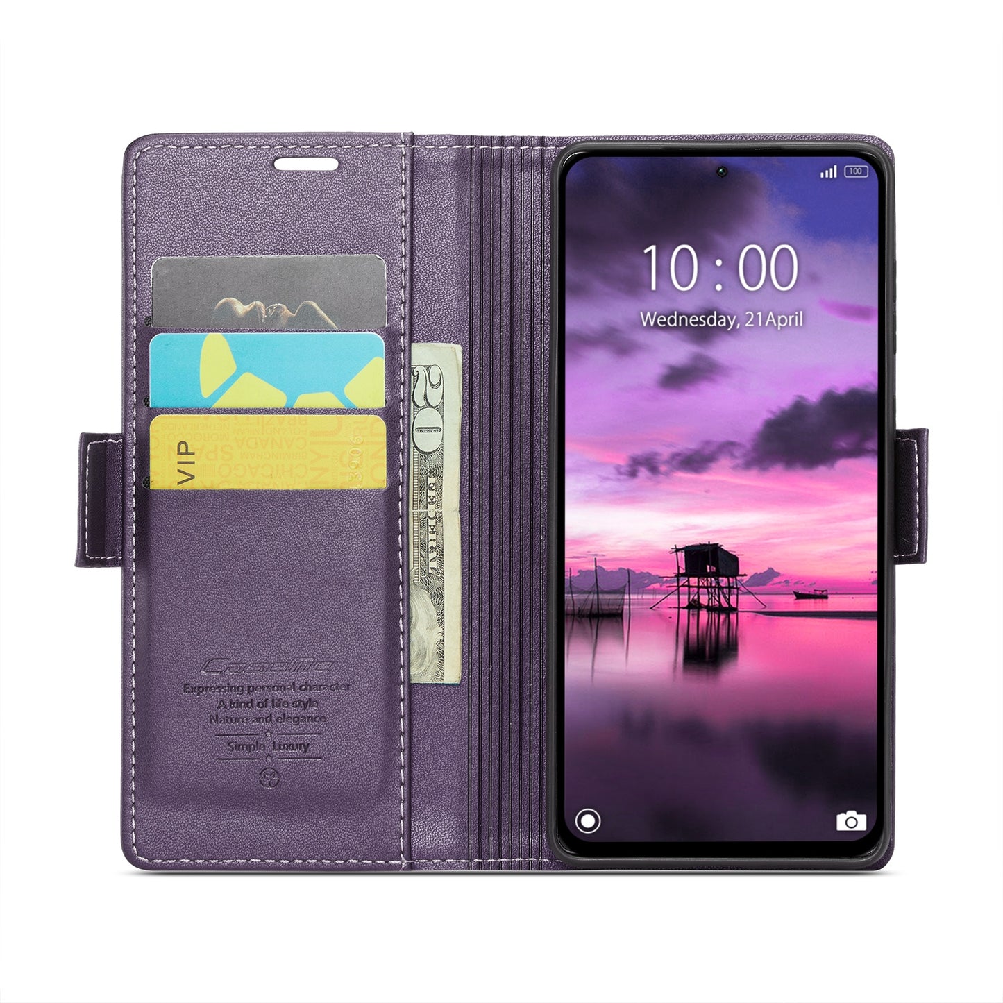 Xiaomi Redmi Note 13 Pro 4G Leather Wallet Case - RFID Blocking, Stand Function, Card Slots