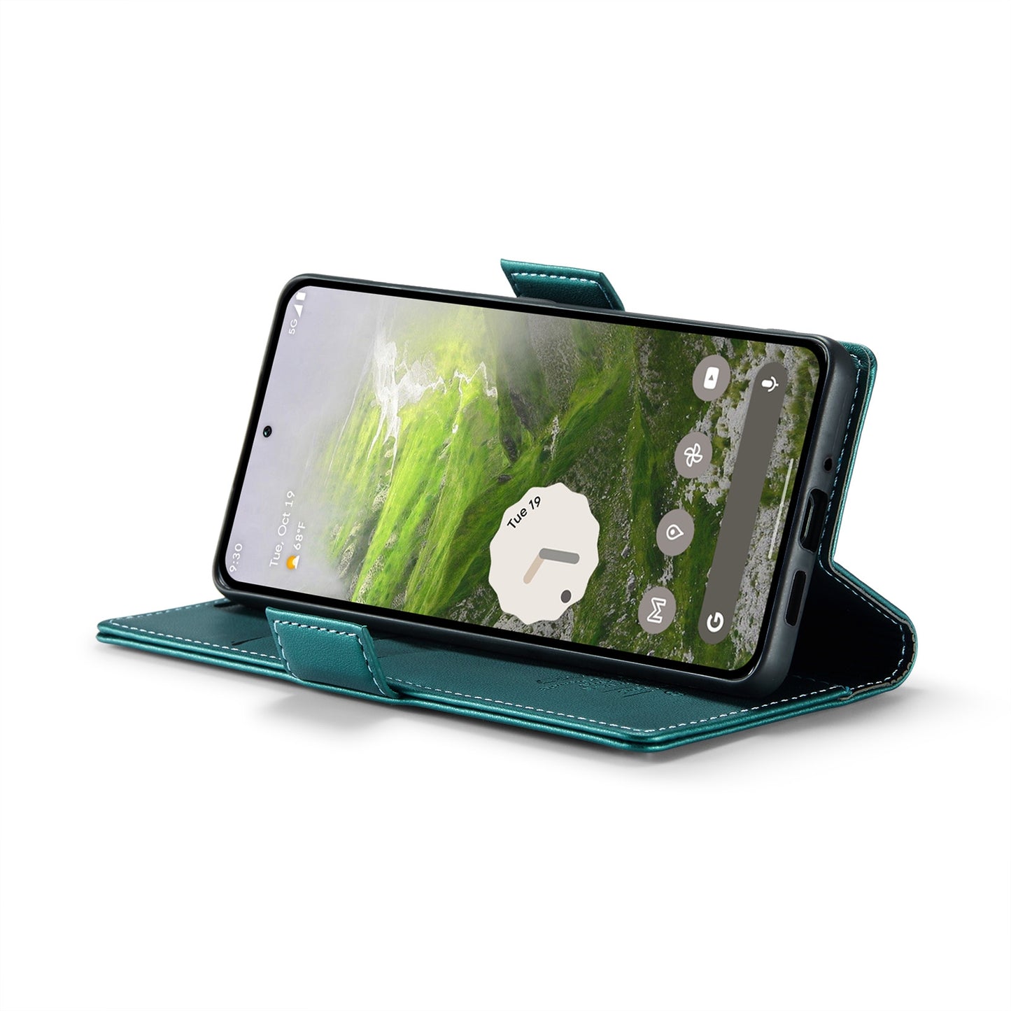 Google Pixel 9 Pro Leather Wallet Case - RFID Blocking, Stand Function, Card Slots