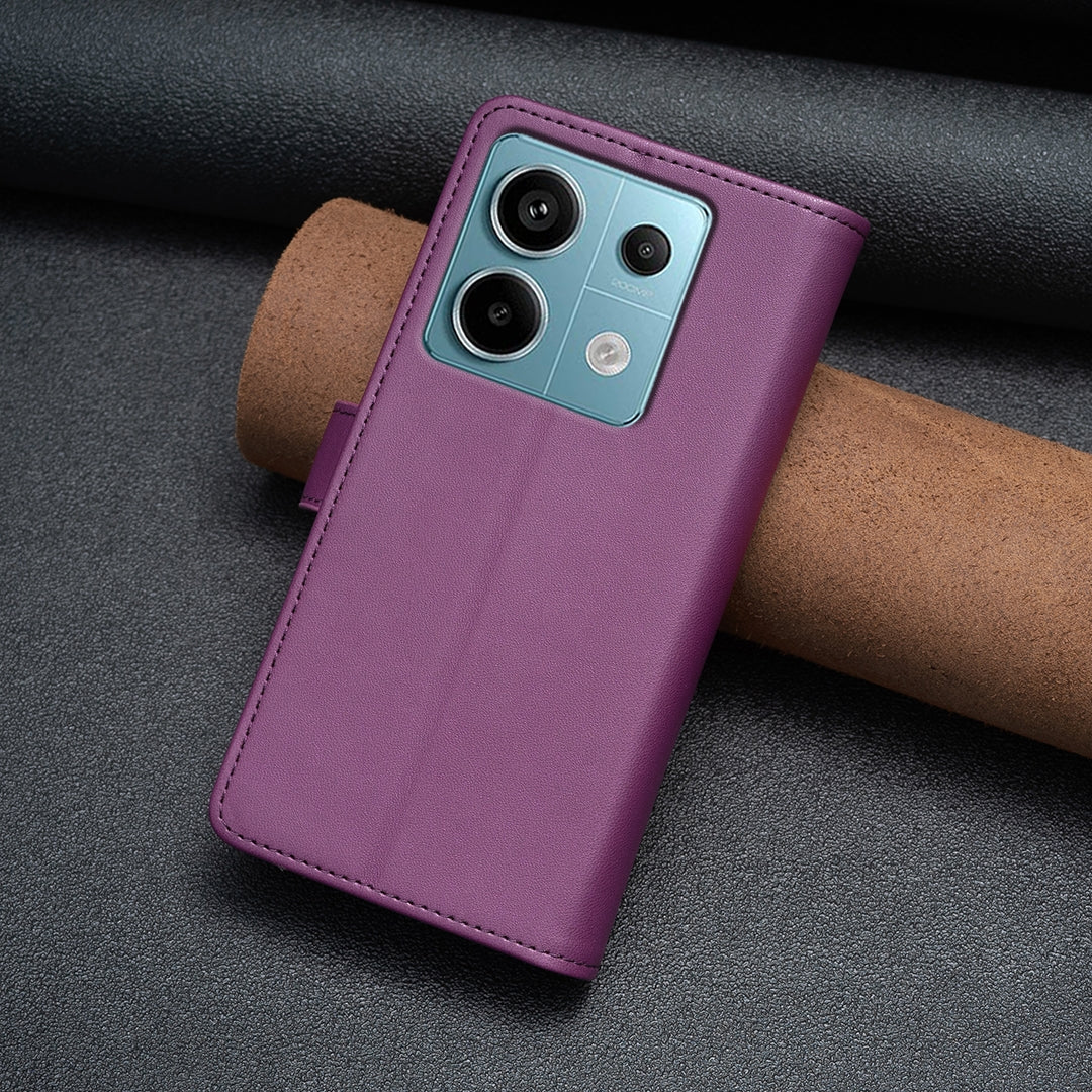 Xiaomi Redmi Note 13 Pro 5G Leather Flip Wallet Phone Case with 9 Card Slots, Zipper Compartment, and Adjustable Stand