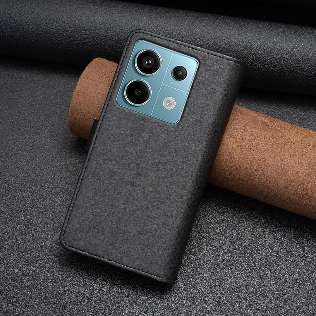 Xiaomi Redmi Note 13 Pro 5G Leather Flip Wallet Phone Case with 9 Card Slots, Zipper Compartment, and Adjustable Stand