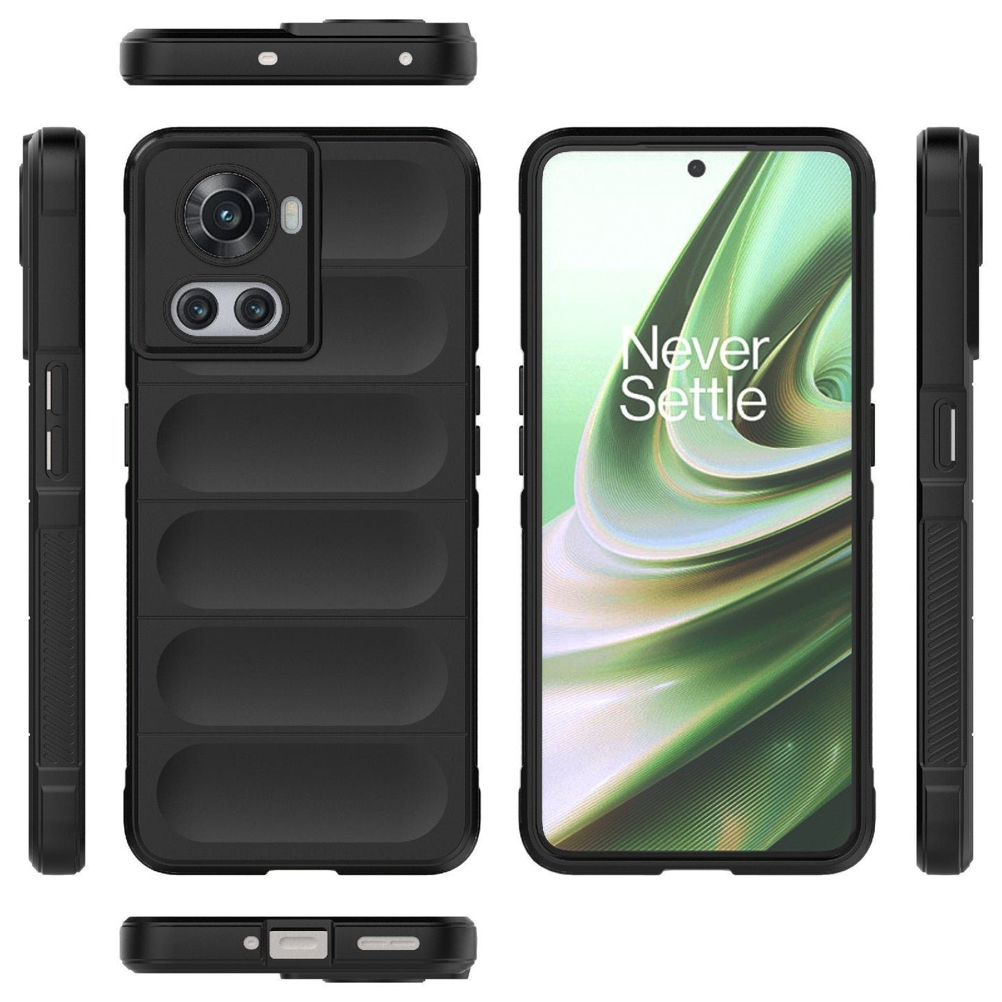 OnePlus 10R 5G Global Magic Shield Phone Case – Durable TPU + Flannel, Stylish Protection, Brightly Coloured, Wear-Resistant-buycases.co.uk