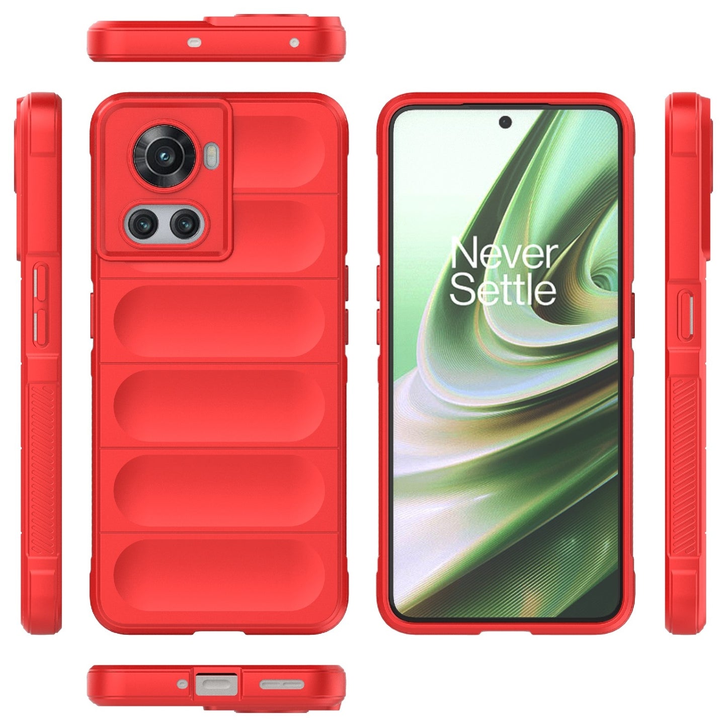 OnePlus 10R 5G Global Magic Shield Phone Case – Durable TPU + Flannel, Stylish Protection, Brightly Coloured, Wear-Resistant-buycases.co.uk