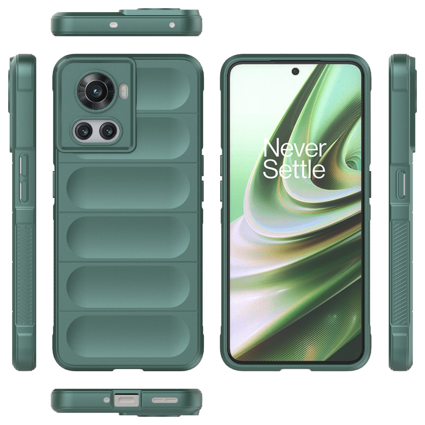 OnePlus 10R 5G Global Magic Shield Phone Case – Durable TPU + Flannel, Stylish Protection, Brightly Coloured, Wear-Resistant-buycases.co.uk