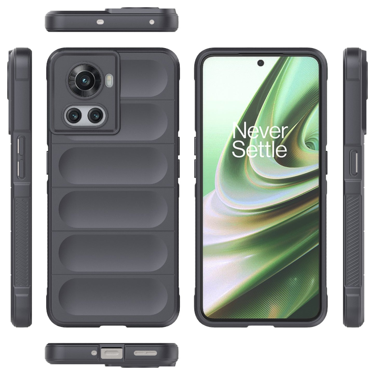 OnePlus 10R 5G Global Magic Shield Phone Case – Durable TPU + Flannel, Stylish Protection, Brightly Coloured, Wear-Resistant-buycases.co.uk