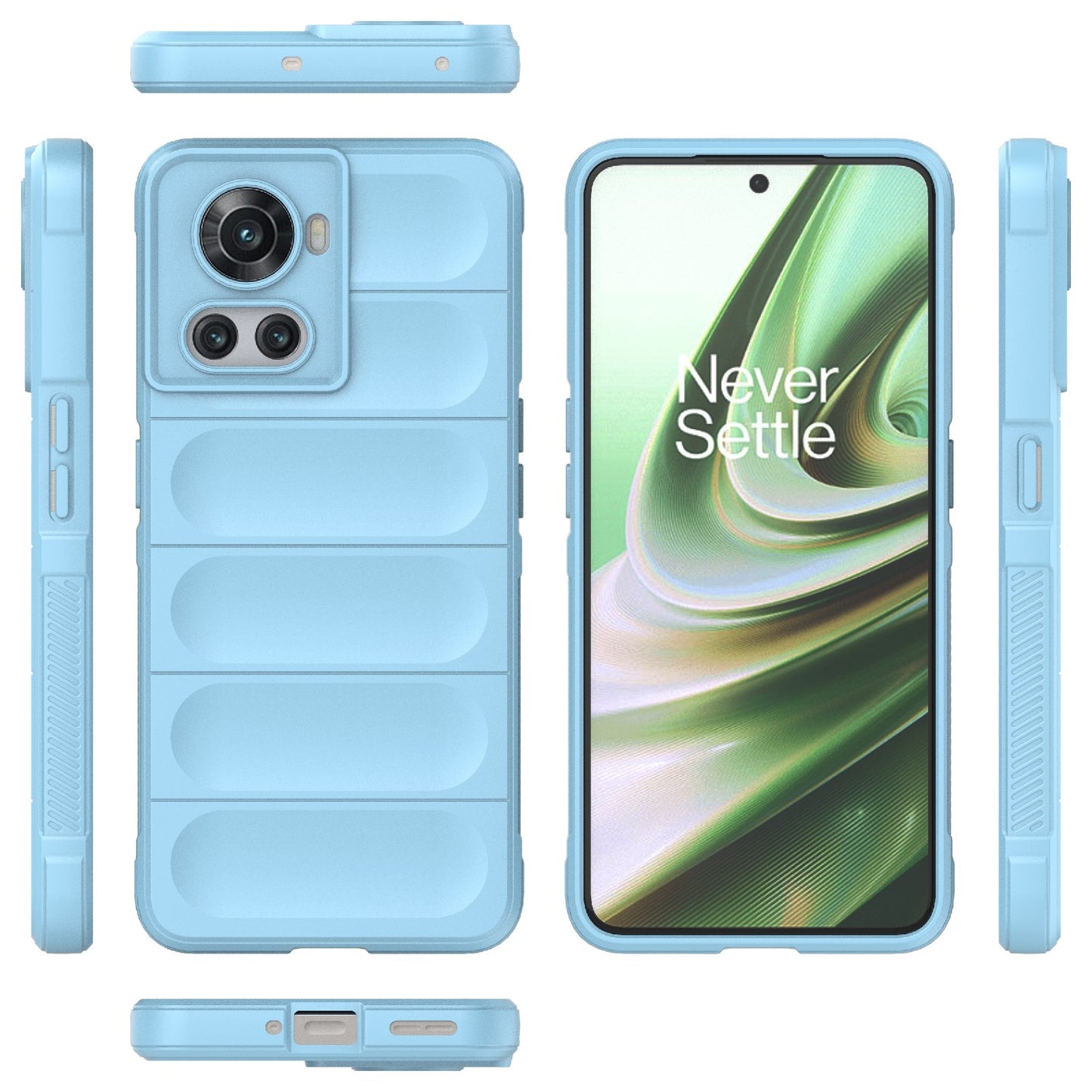 OnePlus 10R 5G Global Magic Shield Phone Case – Durable TPU + Flannel, Stylish Protection, Brightly Coloured, Wear-Resistant-buycases.co.uk