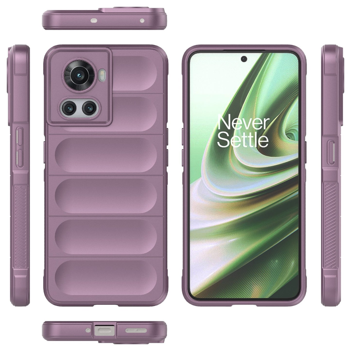 OnePlus 10R 5G Global Magic Shield Phone Case – Durable TPU + Flannel, Stylish Protection, Brightly Coloured, Wear-Resistant-buycases.co.uk