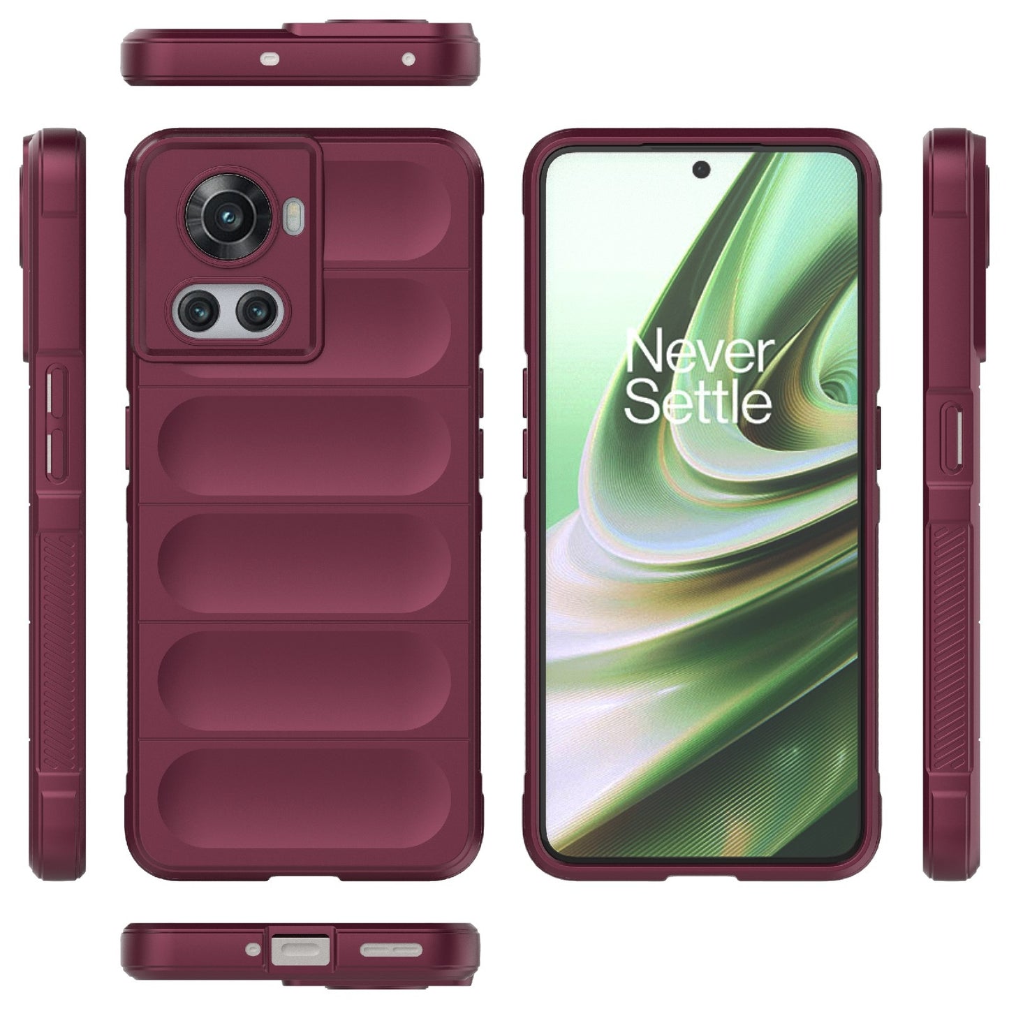 OnePlus 10R 5G Global Magic Shield Phone Case – Durable TPU + Flannel, Stylish Protection, Brightly Coloured, Wear-Resistant-buycases.co.uk