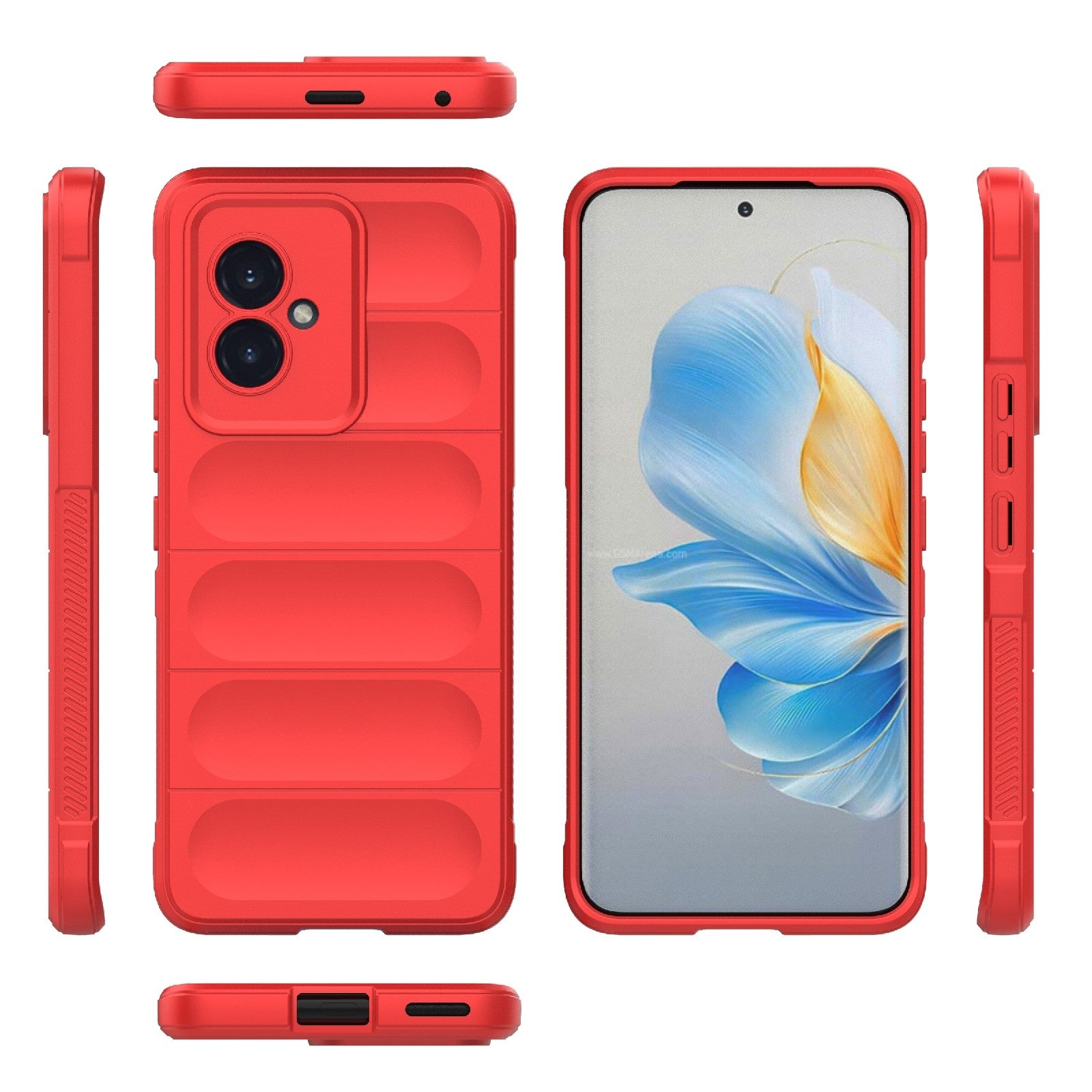 Honor 100 5G Magic Shield Phone Case – Durable TPU + Flannel, Stylish Protection, Brightly Coloured, Wear-Resistant-buycases.co.uk