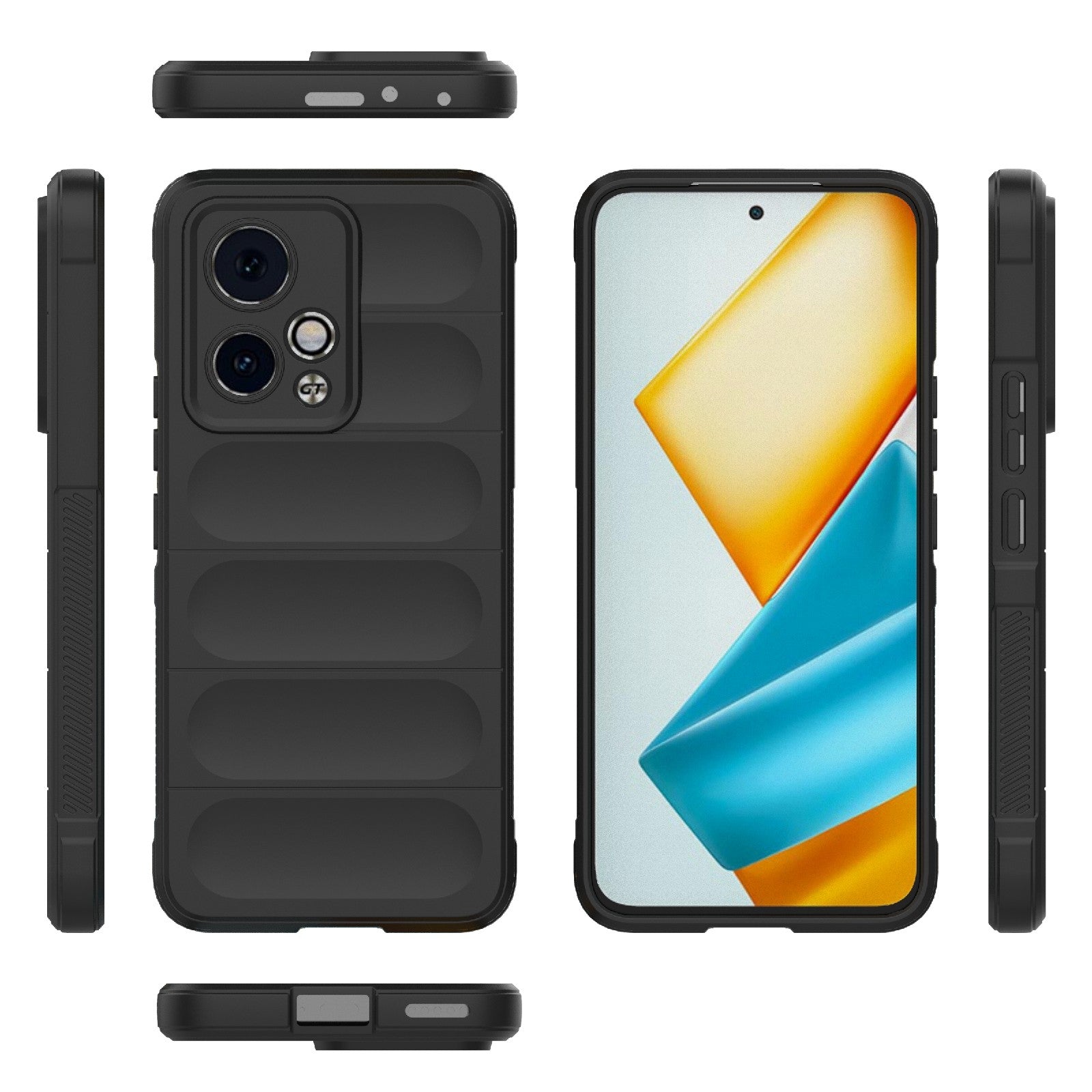 Honor 90 GT 5G Magic Shield Phone Case – Durable TPU + Flannel, Stylish Protection, Brightly Coloured, Wear-Resistant-buycases.co.uk