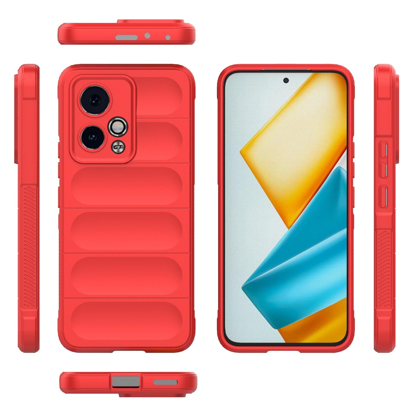 Honor 90 GT 5G Magic Shield Phone Case – Durable TPU + Flannel, Stylish Protection, Brightly Coloured, Wear-Resistant-buycases.co.uk