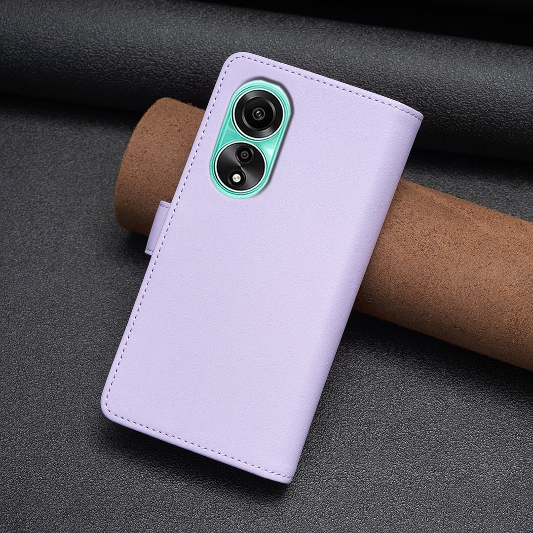 OPPO A78 4G Leather Flip Wallet Phone Case with 9 Card Slots, Zipper Compartment, and Adjustable Stand