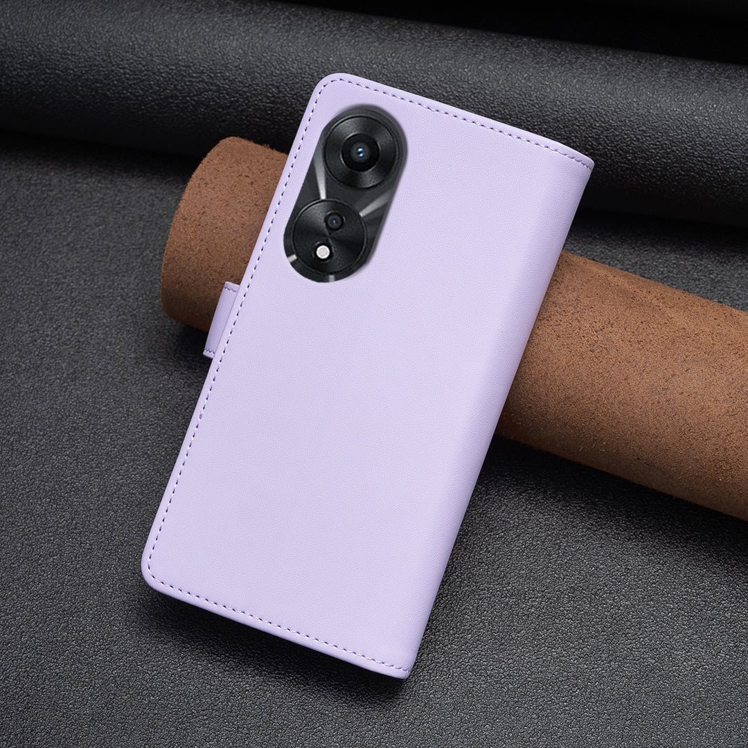 OPPO A78 5G Leather Flip Wallet Phone Case with 9 Card Slots, Zipper Compartment, and Adjustable Stand