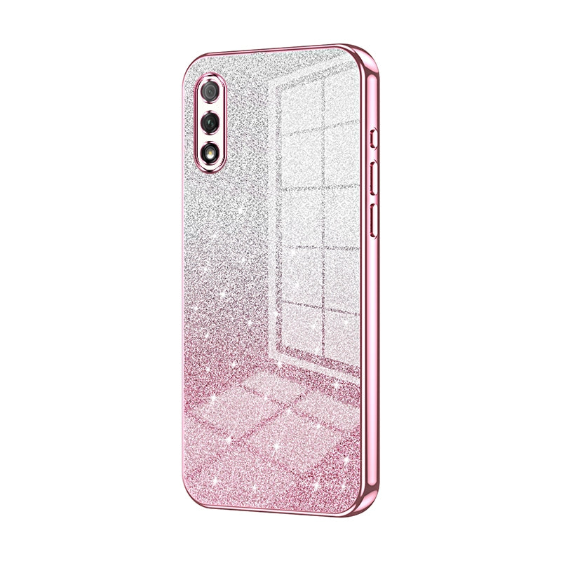 Honor 9X Luxury Glitter Gradient Powder Electroplated Case with Advanced Protection and Style