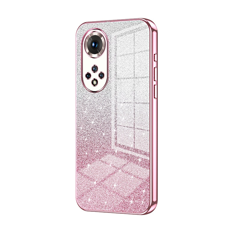 Honor 50 Pro Luxury Glitter Gradient Powder Electroplated Case with Advanced Protection and Style