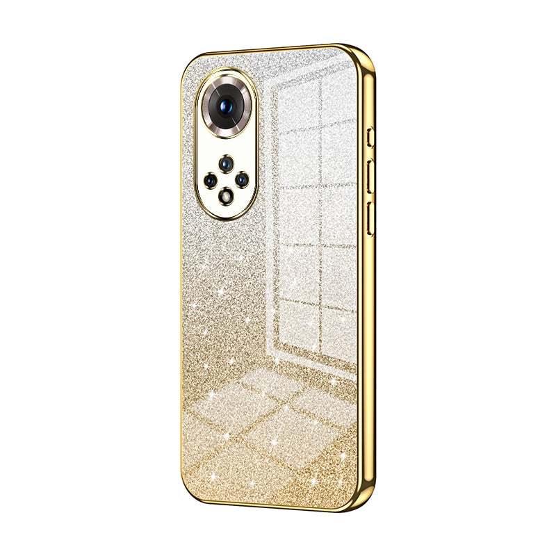 Honor 50 Pro Luxury Glitter Gradient Powder Electroplated Case with Advanced Protection and Style