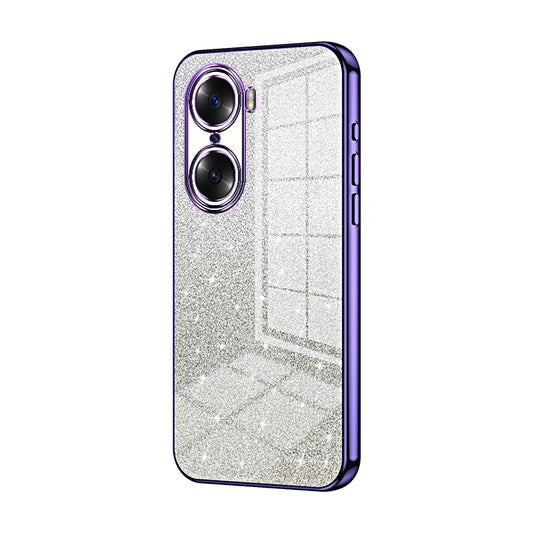 Honor 60 Luxury Glitter Gradient Powder Electroplated Case with Advanced Protection and Style