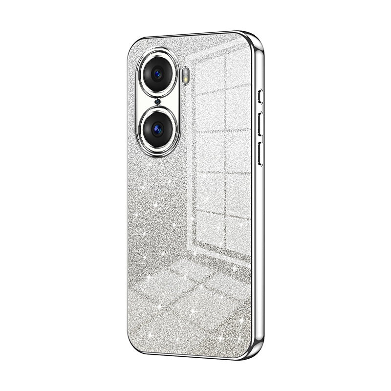 Honor 60 Pro Luxury Glitter Gradient Powder Electroplated Case with Advanced Protection and Style