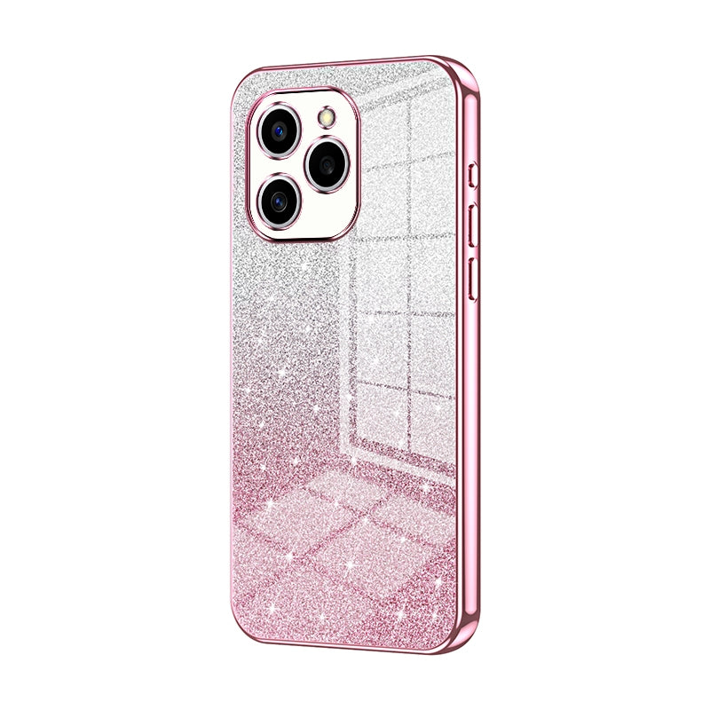Honor 60 SE Luxury Glitter Gradient Powder Electroplated Case with Advanced Protection and Style