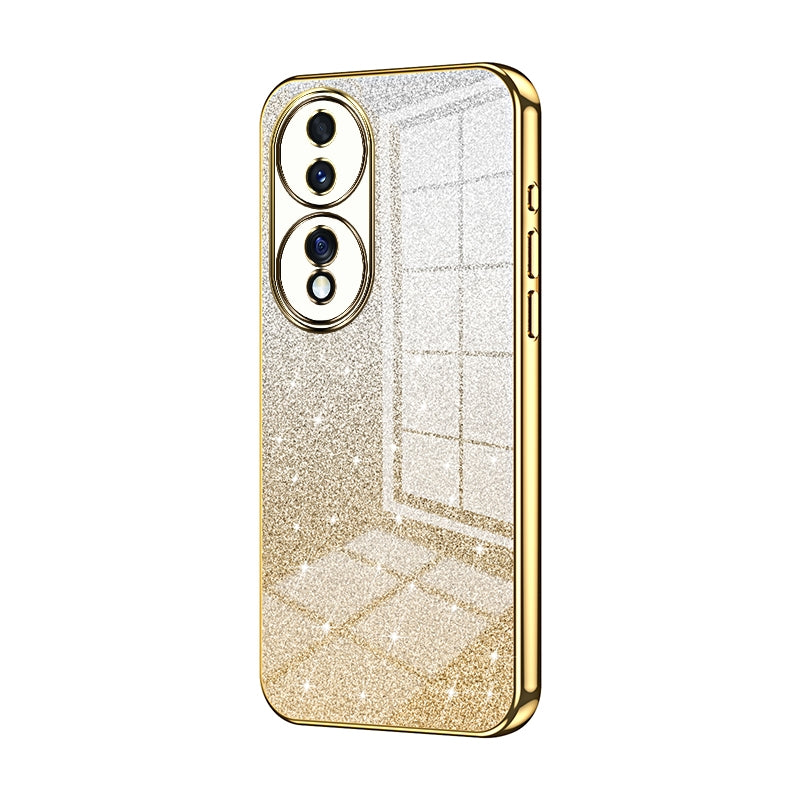 Honor 70 Luxury Glitter Gradient Powder Electroplated Case with Advanced Protection and Style