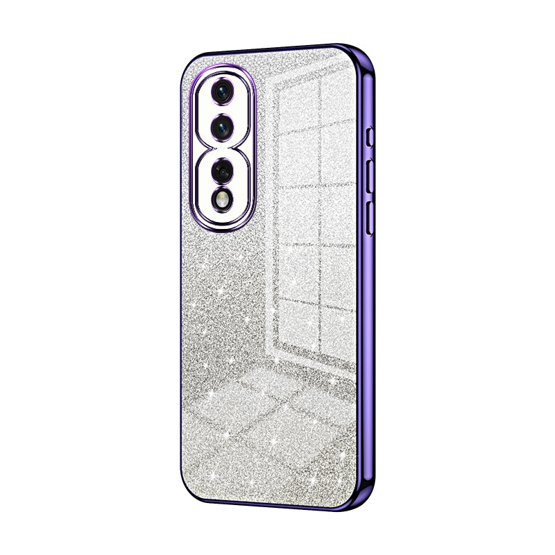 Honor 80 Pro Luxury Glitter Gradient Powder Electroplated Case with Advanced Protection and Style
